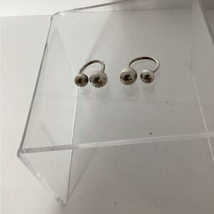 Silver  ball rings
